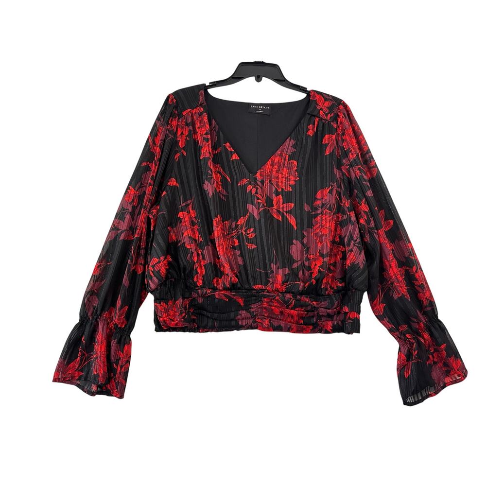 Lane Bryant Classy Pullover Blouse Top 18 1X Dainty Sexy